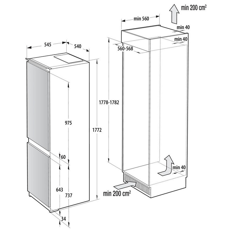 Холодильник Gorenje NRKI517E61WF