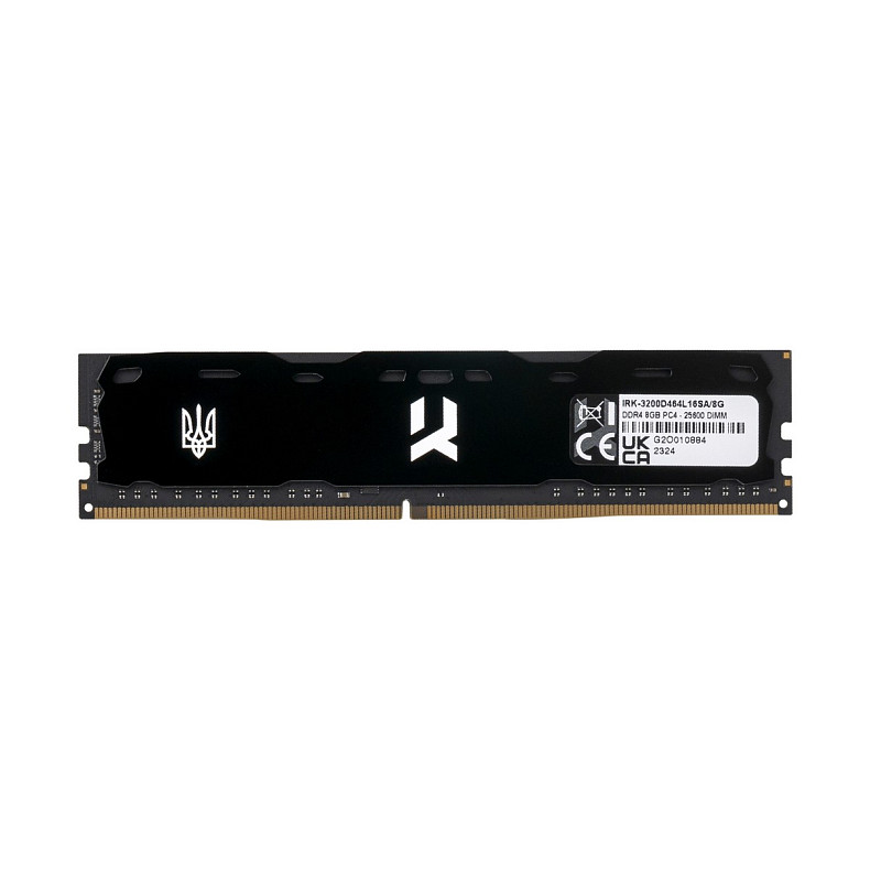 ОЗП Goodram UKRAINA IRDM X DDR4 8GB/3200 Black (IRK-3200D464L16SA/8G)