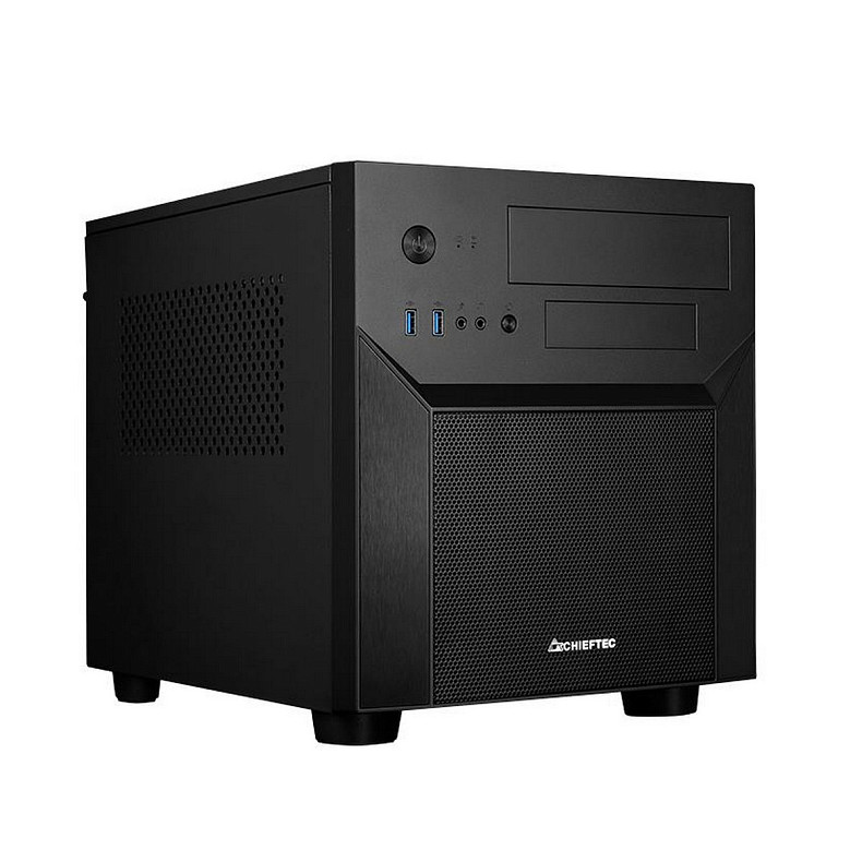 Корпус CHIEFTEC Gaming Cube CI-02B, без БП, 2xUSB3.0, чорний, mATX