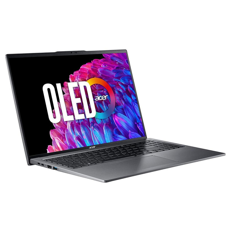 Ноутбук Acer Swift Go 16 SFG16-72 16" 3.2K OLED, Intel U7-155H, 32GB, F1TB, UMA, Lin, серый