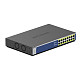 Комутатор NETGEAR GS516PP 16xGE PoE+(260Вт), некерований