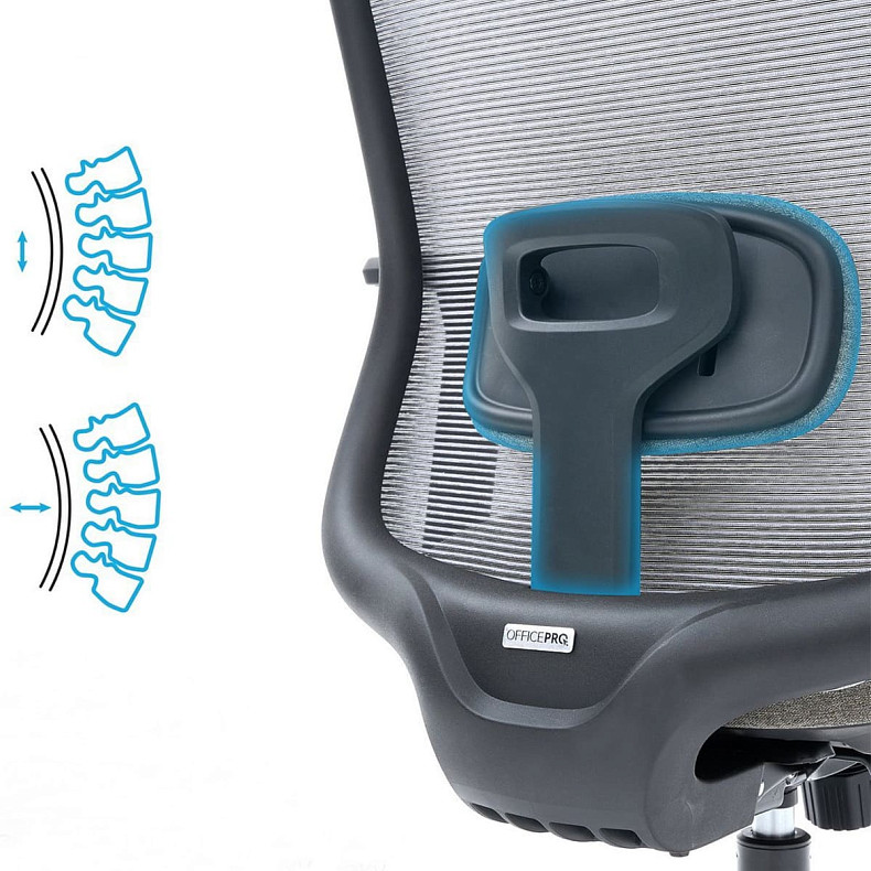 Крісло офісне OfficePro Wave OC599-B-DG-DG