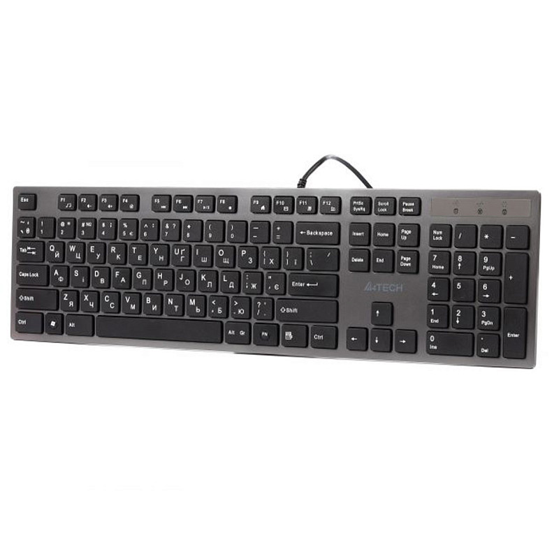 Клавiатура А4Tech KV-300H Grey/Black USB