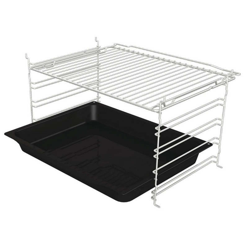 Духова шафа Gorenje електрична, 77л, A+, дисплей, макс.темп.- 300, IconLed, чорний