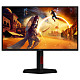 Монітор 24.5" AOC 25G4KUR, Fast IPS, 420Гц, 2xHDMI, DP, USB-hub HAS, Pivot, чорно-червоний