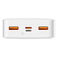 Универсальная мобильная батарея Baseus Bipow 20000mAh 15W 3A, MicroUSB, 2xUSB, 1xType-C In/Out White