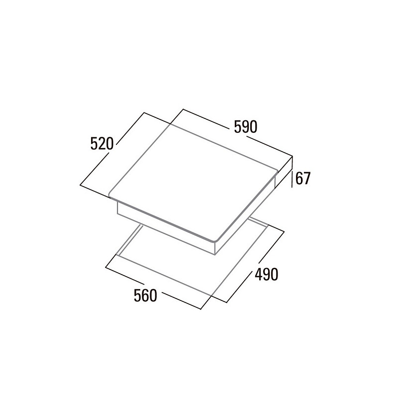 Варильна поверхня Cata електрична TN 4 8040011