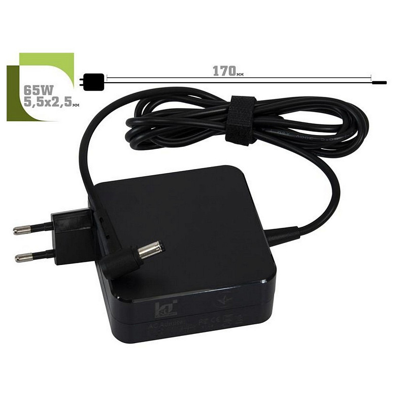 Блок живлення 1StCharger для ноутбука Acer, Asus 19V 65W 3.42A 5.5х2.5мм Wall Mount (WM1ST19V65W5525)