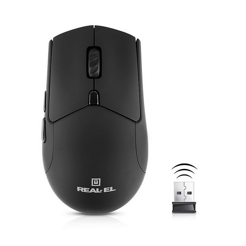 Миша бездротова REAL-EL RM-460W Black