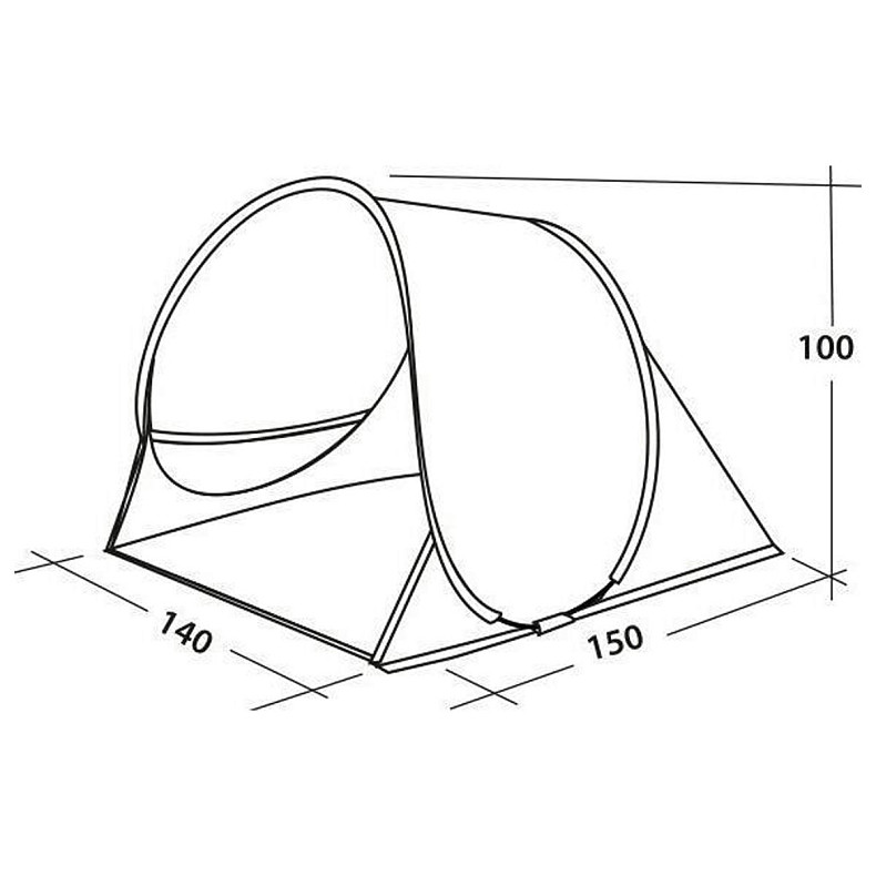 Намет пляжний Easy Camp Oceanic Grey/Sand (120433)
