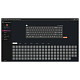 Клавіатура Keychron K5 Max 104Key Gateron MX 2.0 Brown WL/BT/USB-A QMK White LED чорний
