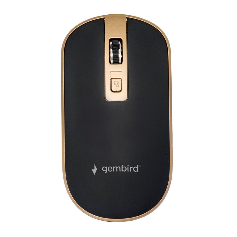 Мышь Gembird MUSW-4B-06-BG Black/Gold