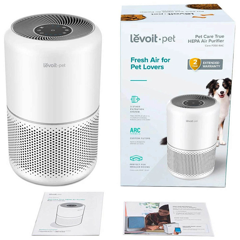 Воздухоочиститель Levoit Air Purifier Core P350 Pet Care White (HEAPAPLVNEU0035)