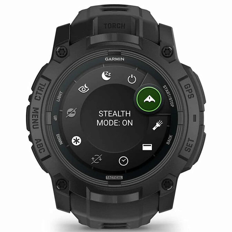 Спортивний годинник Garmin Instinct 3 50mm Tactical AMOLED Black with Charcoal Silicone Band (010-03020-90)