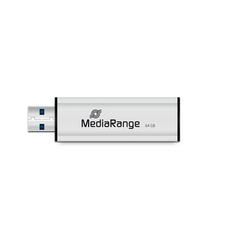 Флеш-накопичувач MediaRange Black/Silver (MR917) USB3.0 64GB Type-C