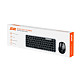 Комплект клавиатуры и мыши 2E MK430 WL/BT, EN/UK, серо-черный
