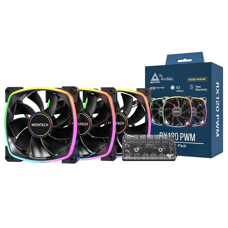 Вентилятор для корпуса Montech RX120 PWM (B31)