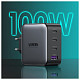 Зарядний пристрій 3xUSB 100W (3xType-C+USB QC4+) Tech Fast GAN Charger чорний CD226 Ugreen