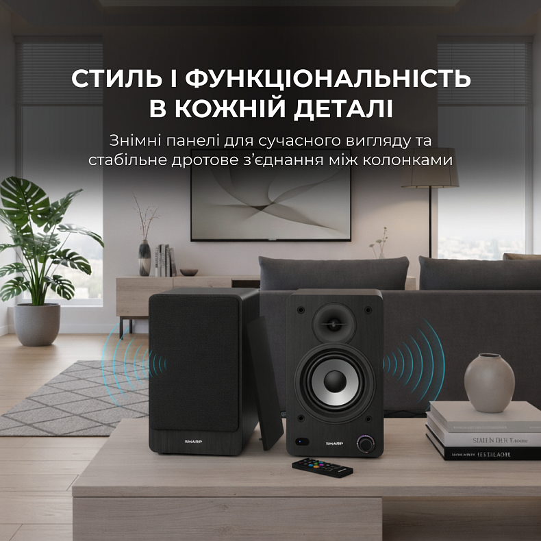 Акустические колонки Sharp CP-SS30 Black