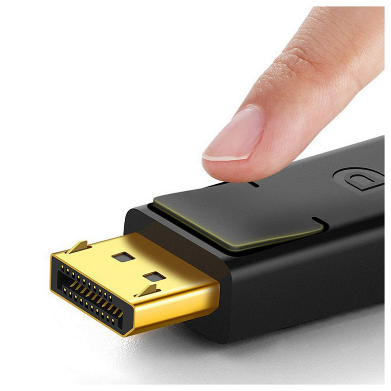 Кабель DP V1.2 Male to Male Cable 4K@60Hz; 2K@144Hz 3m UGREEN DP102 Черный