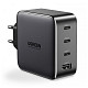 Зарядний пристрій 3xUSB 100W (3xType-C+USB QC4+) Tech Fast GAN Charger чорний CD226 Ugreen