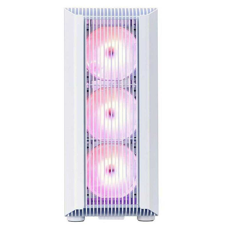 Корпус 1stPlayer H6-WH-4F7-W White без БП