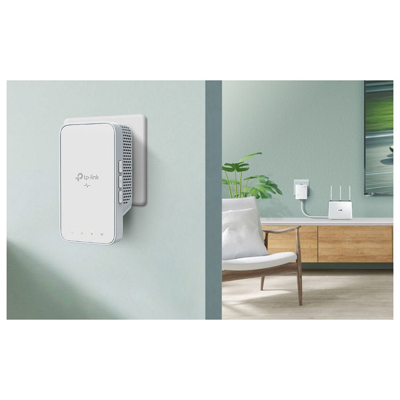 Адаптер Powerline TP-LINK TL-WPA7517KIT (TL-WPA7517 + TL-PA7017) AC1200 AV1000 1xGE MESH