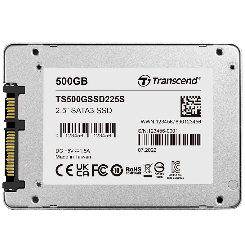 SSD диск Transcend 2.5" 500GB SATA 225S