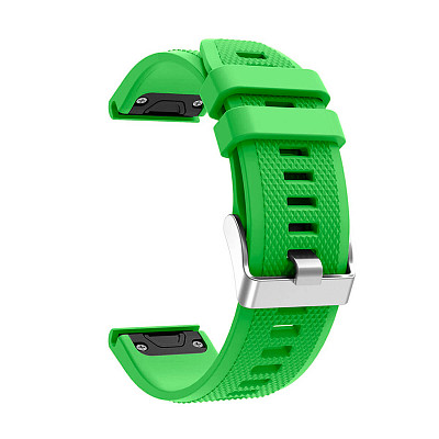 Силиконовый ремешок для GARMIN QuickFit 22 Dots Silicone Band Green