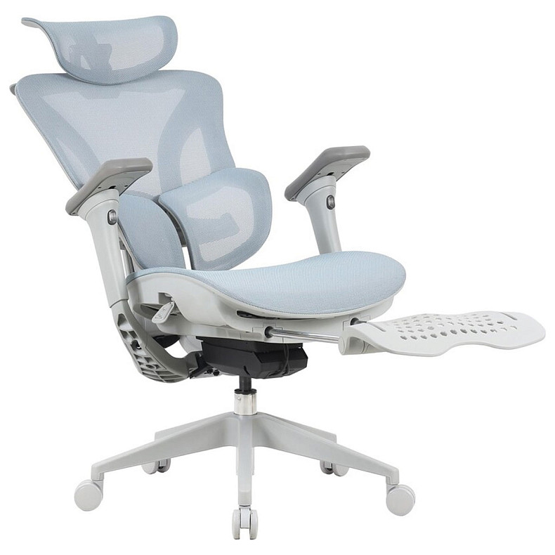 Крісло офісне OfficePro Elite OC950GLB Gray/Light Blue