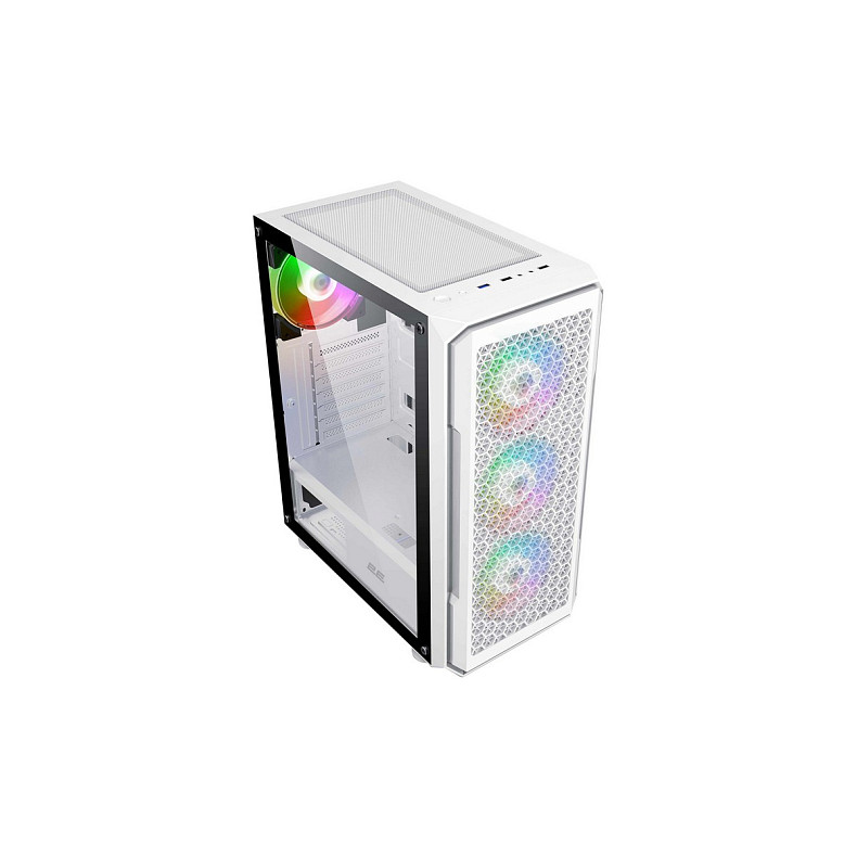 Корпус 2E Gaming Hexagon G338W, без БЖ, 2xUSB 3.0, 1xUSB Type-C, 1x120mm, 3x120mm ARGB