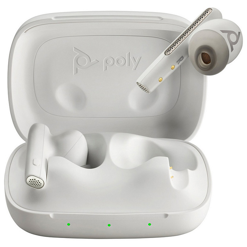 Наушники с микрофоном Poly TWS Voyager Free 60 Earbuds + BT700C + BCHC White