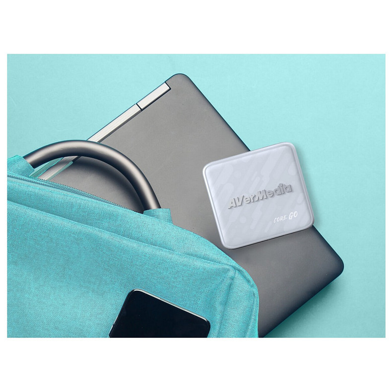 Зарядний пристрій AVerMedia GC313 CORE GO 100Вт 2хUSB-С, 1хUSB-A, 1xHDMI, білий