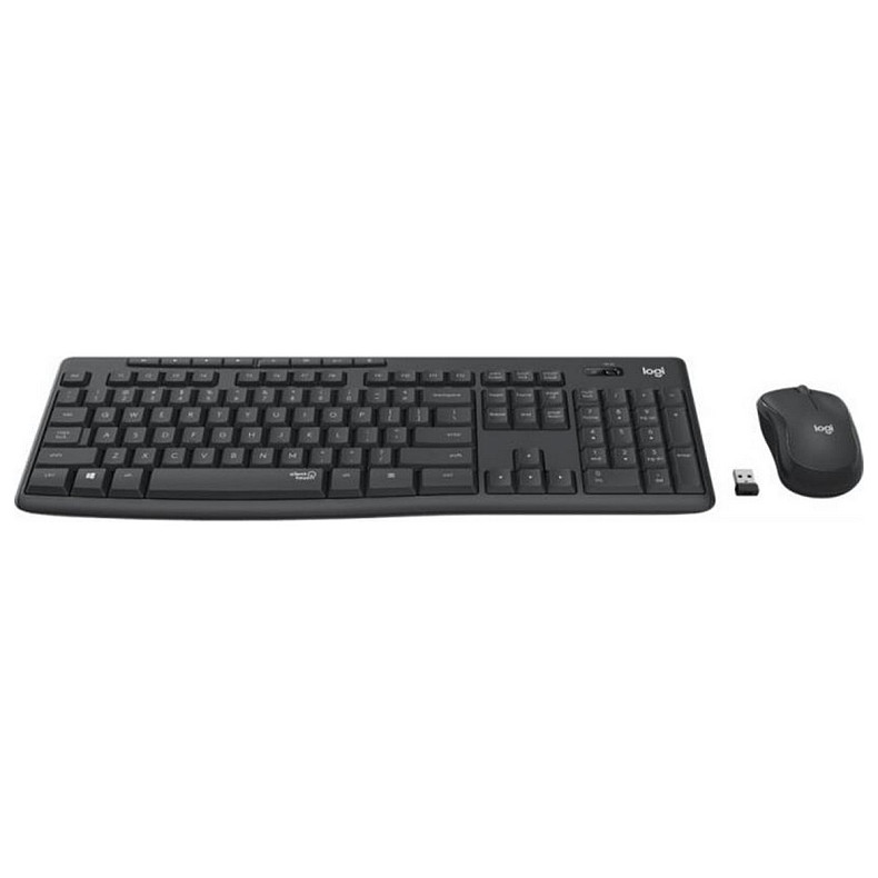 Комплект (клавиатура, мышь) беспроводной Logitech MK295 Combo Black USB (920-009800)