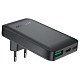 Зарядное устройство 3xUSB 65W (2xUSB-C+USB-A) Gan A100 Fast Charger Ultra thin black Acefast