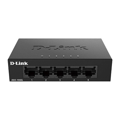 Комутатор D-Link DGS-105GL/E 5xGE, Некерований