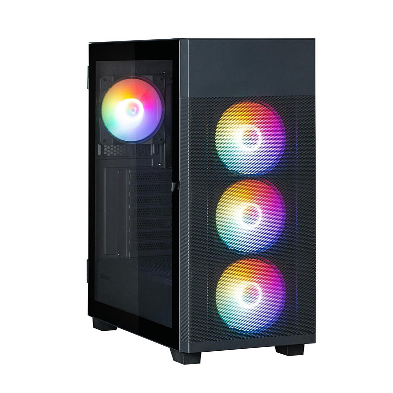 Корпус Zalman S5 Neo без БП, 1xUSB3.1, 1xUSB2.0, 4x120мм FRGB, VGA 390мм, LCS ready, TG Side Panel