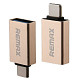 Адаптер Remax Glance USB-USB Type-C RA-OTG1 Gold (6954851289753)