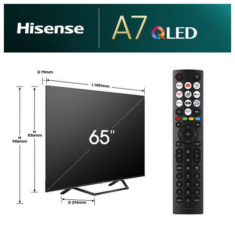 Телевизор HISENSE 65A7NQ