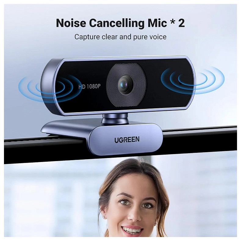 Веб-камера Ugreen CM678 HD webcam USB-A