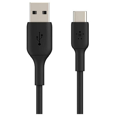 Кабель Belkin USB-A – USB-С, PVC, 1м Black