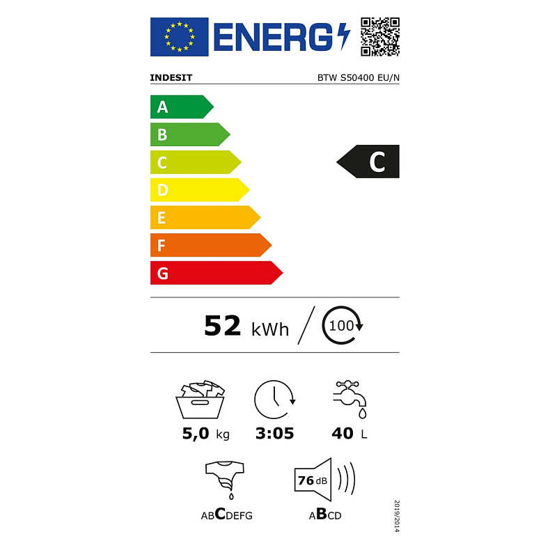 Пральна машина Indesit BTWS50400EU/N