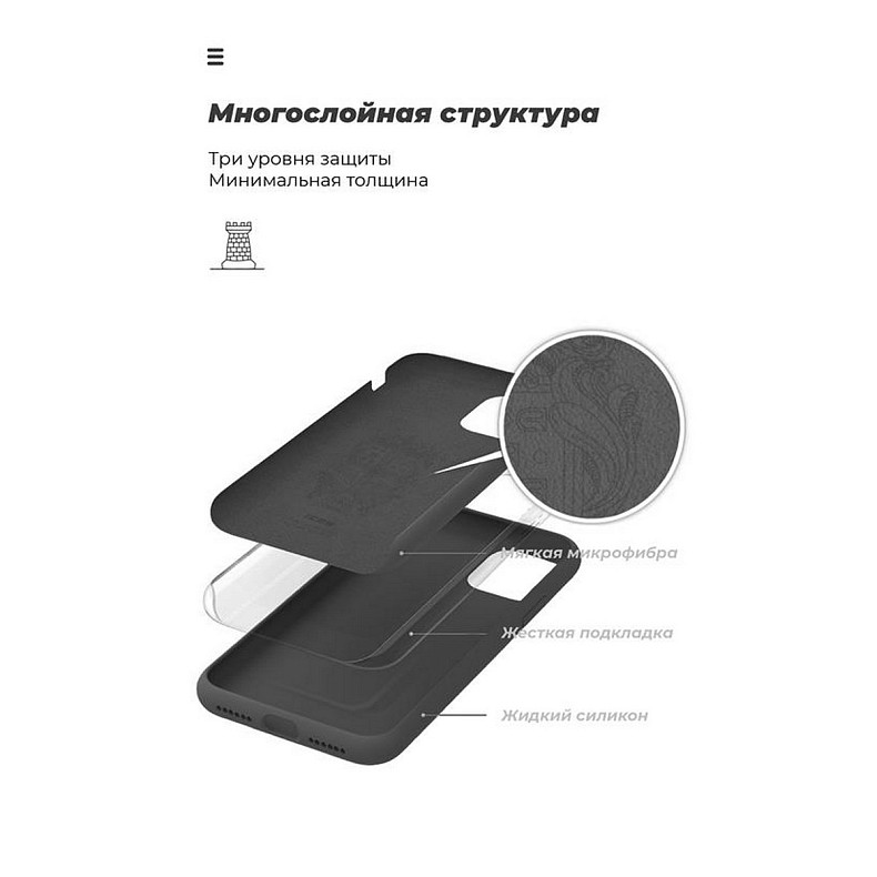 Чохол-накладка Armorstandart Icon для Samsung Galaxy A51 SM-A515 Black (ARM56337)