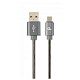 Кабель Cablexpert (CC-USB2S-AMmBM-2M-BG) USB 2.0 A - microUSB, премиум, 2м, серый