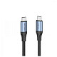Кабель Vention USB-C - USB-C, 1 m, Black/Blue (TAVHF)