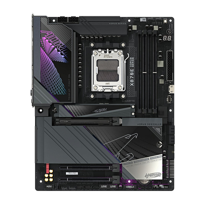 Материнська плата GIGABYTE X870E AORUS MASTER sAM5 X870 4xDDR5 M.2 HDMI Typc-C ATX