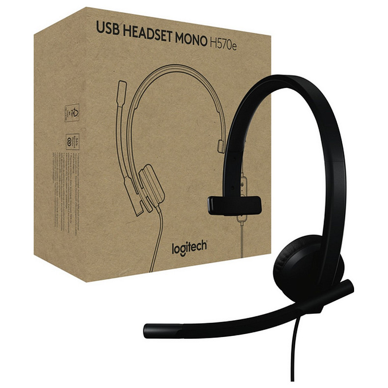 Навушники Logitech H570e Teams Mono USB-A (981-001426)