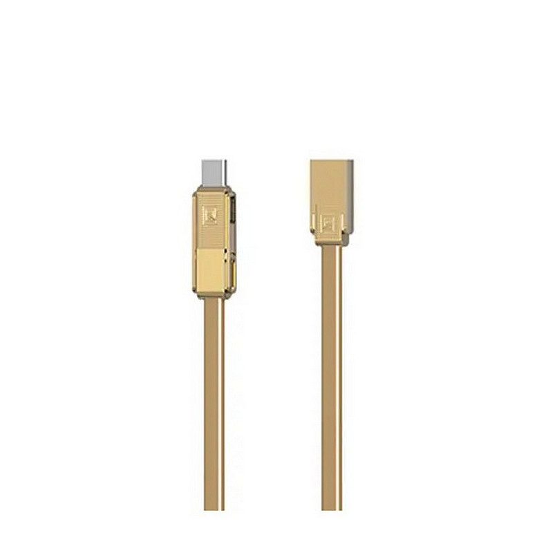 Кабель Remax RC-070th Gplex Lightning/microUSB/Type-C, 1м Gold (6954851267201)