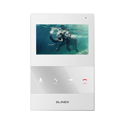Комплект видеодомофона Slinex SQ-04M White +вызывная панель Slinex ML-15HR Grey