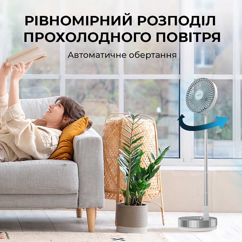 Портативний вентилятор CECOTEC EnergySilence 800 FoldAir Portable Control